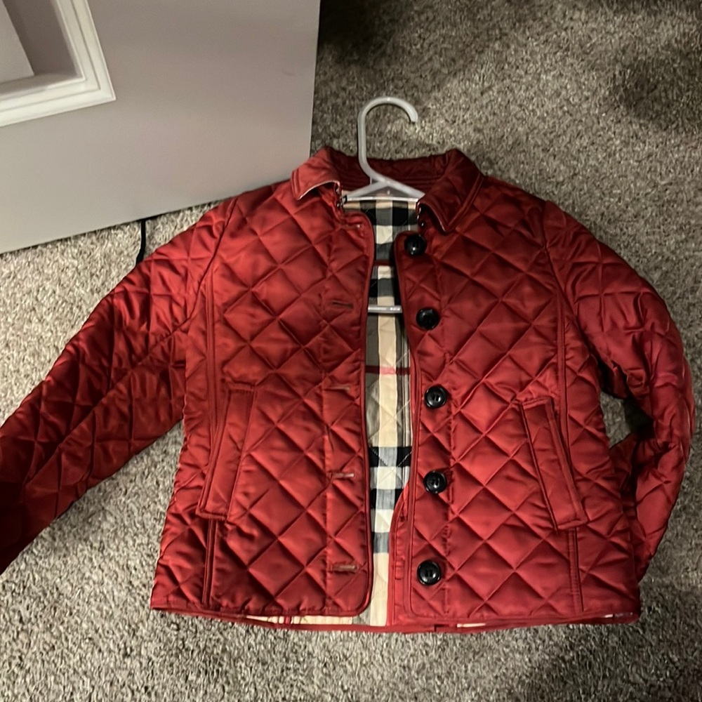 Burberry kids quilted jacket